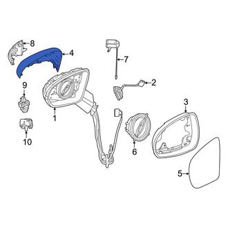 Mercedes-Benz OE - Front Right Door Mirror Cover