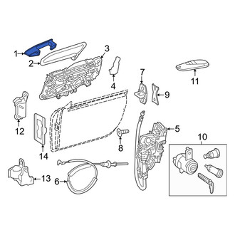Mercedes-Benz OE - Front Left Outer Exterior Door Handle