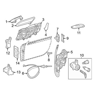 Mercedes-Benz OE - Door - Lock & Hardware (2 Doors)