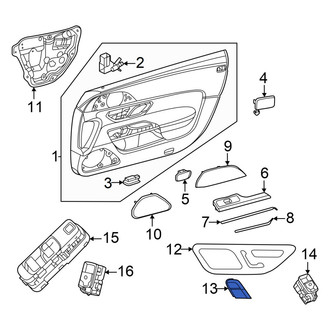 Mercedes-Benz OE - Front Left Door Lock Switch