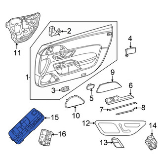 Mercedes-Benz OE - Front Left Door Window Lock-Out Switch