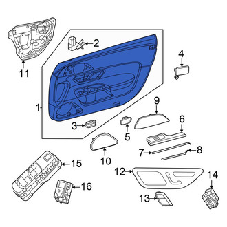 Mercedes-Benz OE - Front Left Inner Door Interior Trim Panel