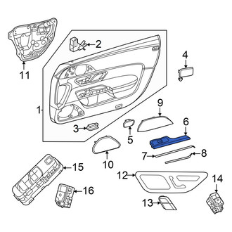 Mercedes-Benz OE - Front Left Door Armrest