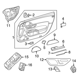 Mercedes-Benz OE - Door - Interior Trim (2 Doors)
