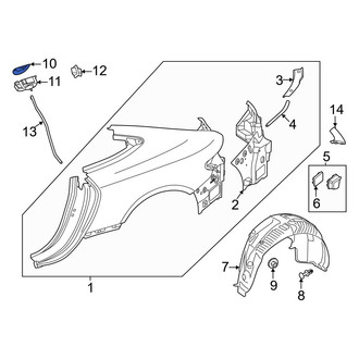 Mercedes-Benz OE - Rear Fuel Filler Door