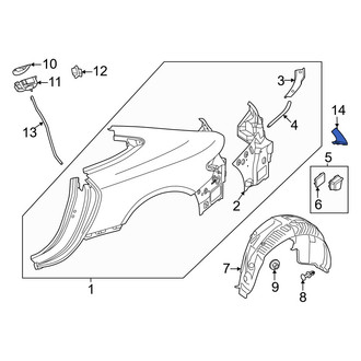 Mercedes-Benz OE - Rear Left Liftgate Trim Scuff Plate
