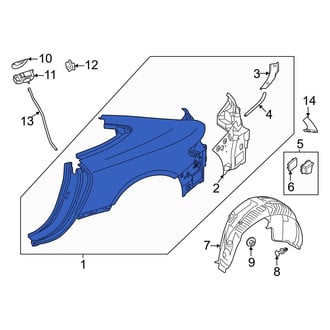 Mercedes-Benz OE - Rear Left Outer Quarter Panel