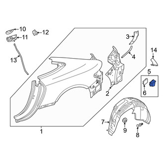 Mercedes-Benz OE - Rear Right Quarter Panel Vent