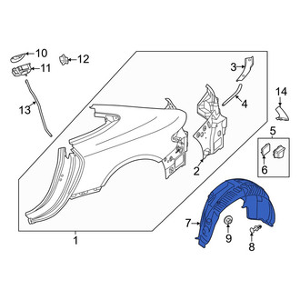 Mercedes-Benz OE - Rear Left Quarter Panel Splash Shield