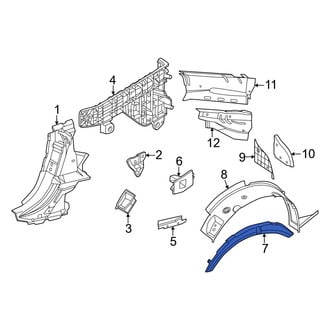 Mercedes-Benz OE - Rear Left Outer Quarter Panel Reinforcement