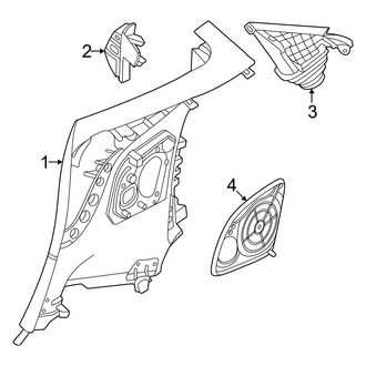Mercedes-Benz OE - Quarter Panel - Interior Trim (2 Doors)