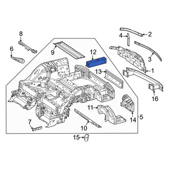 Mercedes-Benz OE - Rear Left Frame Side Member