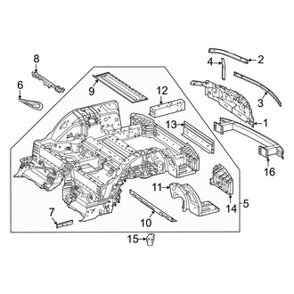 Mercedes-Benz OE - Rear Body & Floor - Inner Structure (2 Doors)