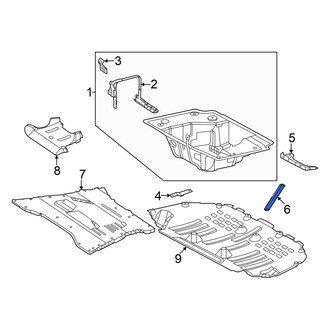Mercedes-Benz OE - Center Spare Tire Compartment Bracket