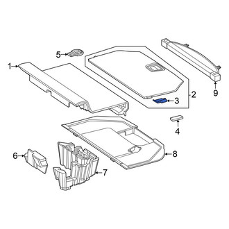 Mercedes-Benz OE - Rear Left Trunk Floor Access Cover