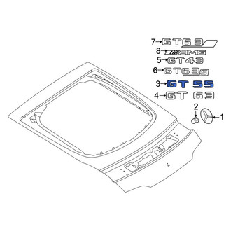 Mercedes-Benz OE - Rear Hatch Emblem