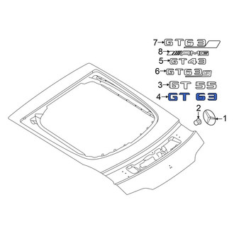 Mercedes-Benz OE - Rear Hatch Emblem