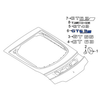 Mercedes-Benz OE - Rear Hatch Emblem