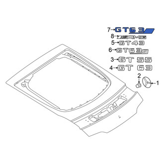 Mercedes-Benz OE - Rear Hatch Emblem