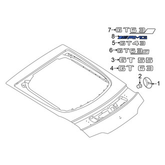 Mercedes-Benz OE - Rear Hatch Emblem