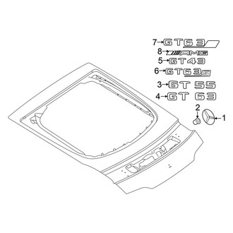 Mercedes-Benz OE - Lift Gate - Exterior Trim