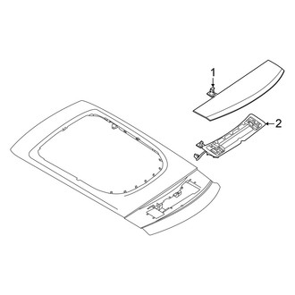 Mercedes-Benz OE - Lift Gate - Spoiler (Movable)