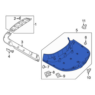 Mercedes-Benz OE - Rear Lower Liftgate Trim