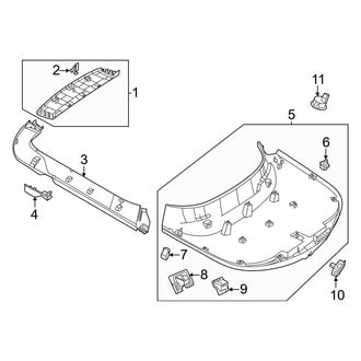 Mercedes-Benz OE - Lift Gate - Interior Trim (2 Doors)