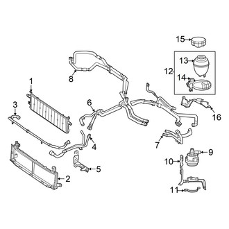 Mercedes-Benz OE - Cooling - Radiator & Components (Battery Cooling), (2 Doors)