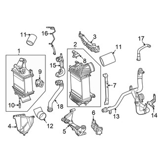 Mercedes-Benz OE - Cooling - Intercooler (Engine Mounted), (2.0L)