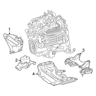 Mercedes-Benz OE - Engine & Transmission Mounting (2.0L)