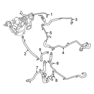 Mercedes-Benz OE - Engine - Turbocharger & Components (Pipes & Tubes), (2.0L)