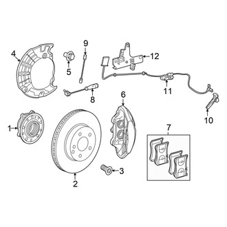 Mercedes-Benz OE - Front Suspension - Brake Components (Base)