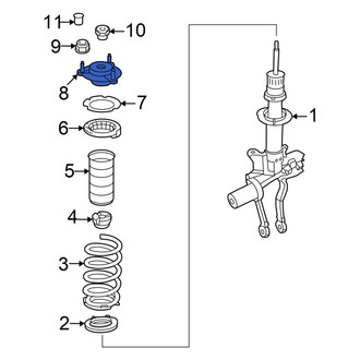 Mercedes-Benz OE - Front Suspension Strut Bearing
