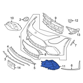 Mercedes-Benz OE - Left Grille Bracket