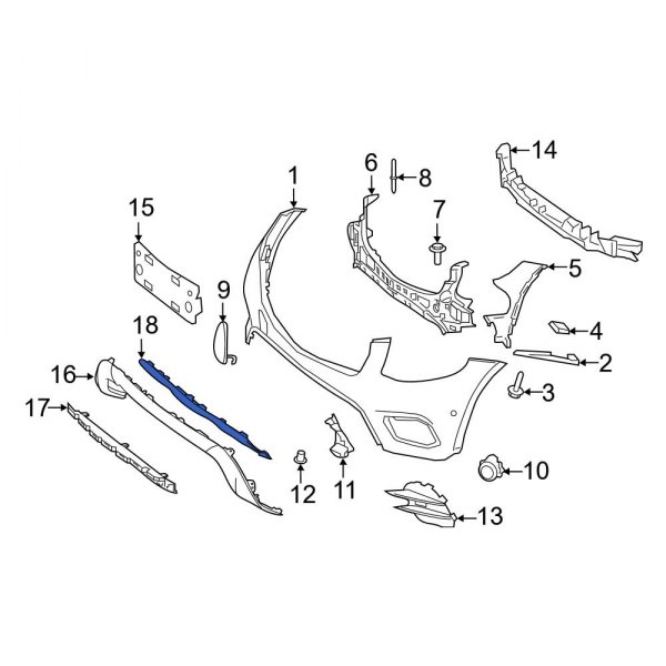 Bumper Molding Bracket