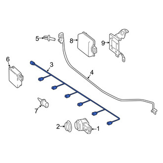 Mercedes-Benz OE - Rear Parking Aid System Wiring Harness