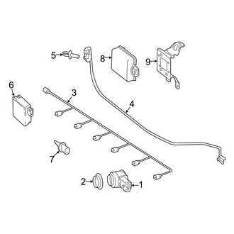 Mercedes-Benz OE - Front Bumper & Grille - Electrical Components (W/O AMG Package), (4Matic)