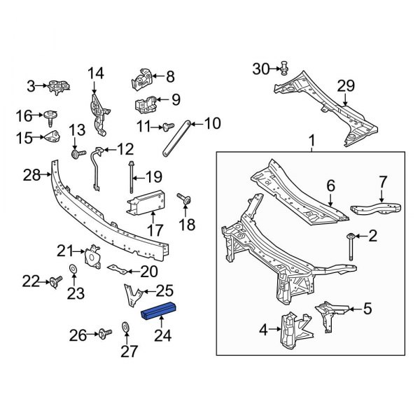 Bumper Impact Bar Bracket