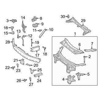 Mercedes-Benz OE - Radiator Support (Sport Utility Coupe C253 Body Code)