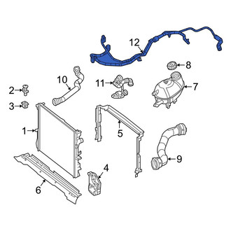 Mercedes-Benz OE - Right Radiator Coolant Hose