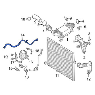 Mercedes-Benz OE - Intercooler Hose