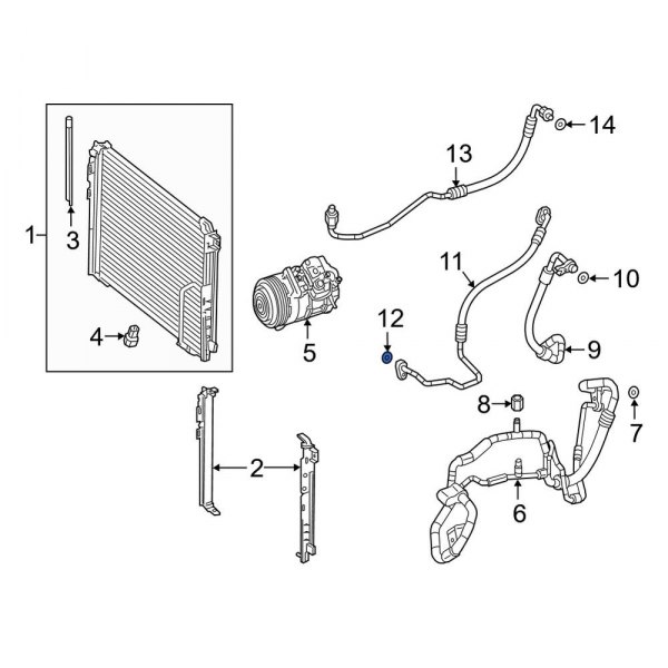 A/C Refrigerant Line O-Ring