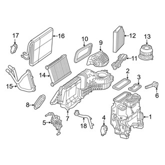Mercedes-Benz OE - Air Conditioner & Heater - Evaporator & Heater Components (Sport Utility Coupe)