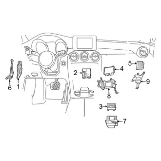 Mercedes-Benz OE - Electrical Components (Mounted in Passenger Compartment), (Sport Utility Coupe C253 Body Code)