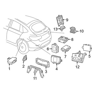 Mercedes-Benz OE - Electrical Components (Mounted in Luggage Compartment), (Sport Utility Coupe)