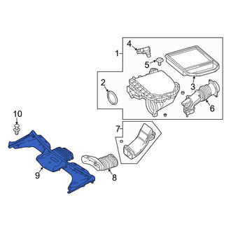 Mercedes-Benz OE - Front Left Radiator Support Air Duct