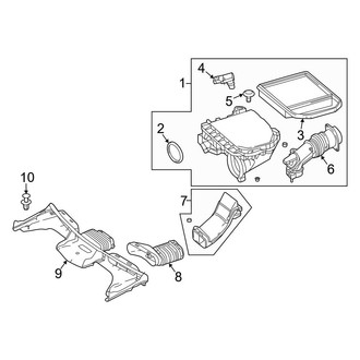 Mercedes-Benz OE - Engine - Air Intake (Sport Utility Coupe C253 Body Code 3.0L)
