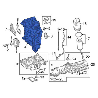 Mercedes-Benz OE - Lower Engine Timing Cover