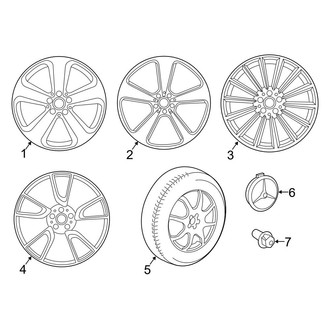 Mercedes-Benz OE - Wheels (Sport Utility Coupe C253 Body Code)